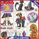 DIY Printed Canvas Cross Stitch Kits Halloween Day Animal 11CT Needlework Set