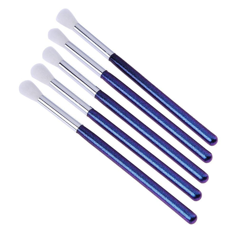 affeco 5 x multi cosmetic brush wood handle highlight nose eye shadow makeup