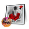 Red Rose Beauty Back 5D DIY Full Diamond Round Rhinestone for Room Decorati
