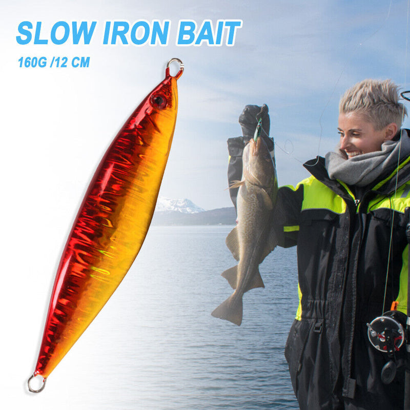 S Shaped Luminous Fishing Lure 12cm 160g Metal Artificial Bait (JIG81-4)