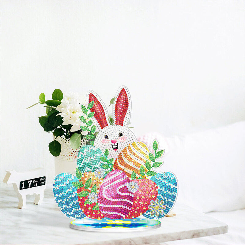 5D Diamond Painting Ornament DIY Easter Rhinestone Mosaic Craft Kit Home Deco