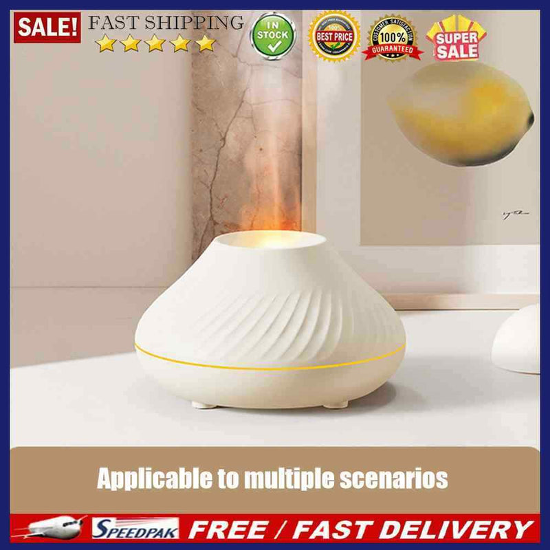 Aromatherapy Humidifiers Portable Flame Air Humidifier for Home Office Yoga Gym