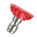 1/4 inch Quick Connect Pressure Car Washer Lance Spray Nozzle Tip (Red)