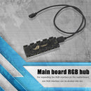 10 RGB Sync HUB Splitter Extension Cable for Motherboard RGB Fan (5V 3Pin) Newly