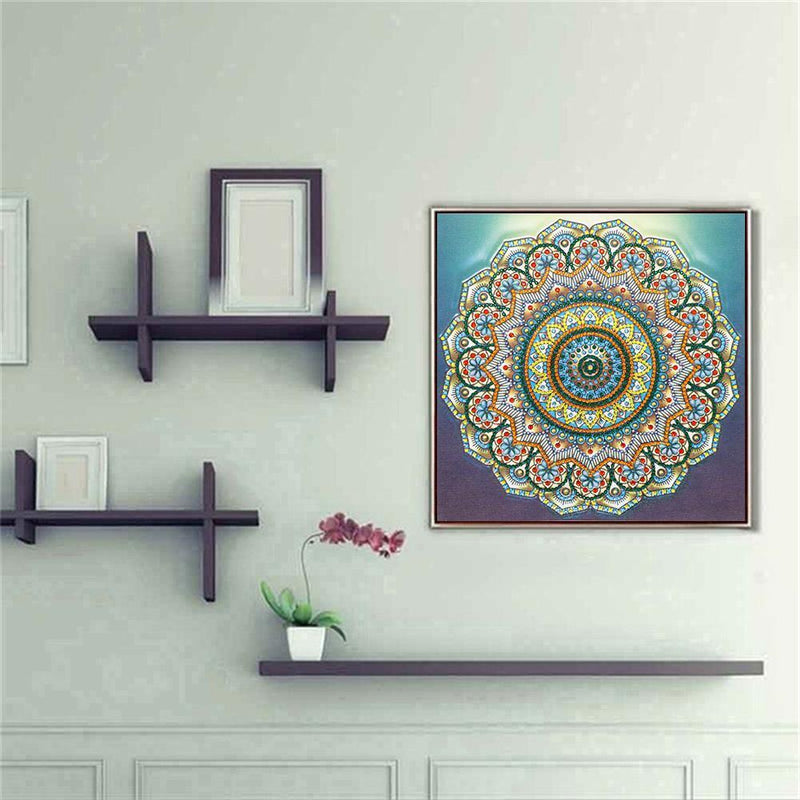 5D DIY Special Shaped Diamond Painting Mandala Cross Stitch Kits (KY005) Newly