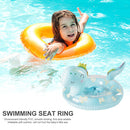 #A Children Swimming Rings Seat Cute Inflatable Kids Safety Water Toys Float C