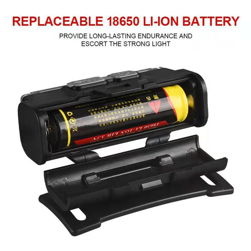 COB + XPE LED heavy flood light Smart Sensor headlight red light