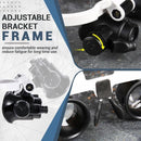 8x15x23x Double Eye Jewelry Watch Repair Tool Magnifier Loupe Glasses &LED Ligh`