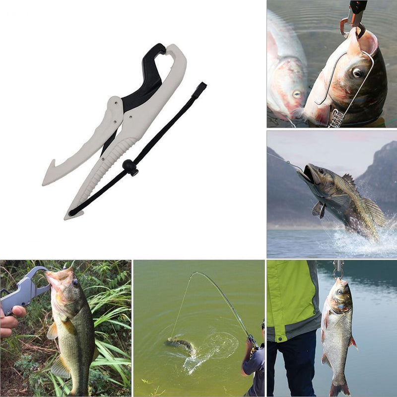 6 inch Fish Lip Controller Grip Holder Clamp Fishing Gripper Tools (White)