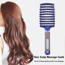 Hair Scalp Massage Comb Anti-Static Straight Curly Hair Styling Brush(Blue