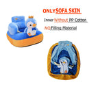 Baby Sofa Cover Soft Washable Sit Seat Chairs No Filler Cradle (Penguin) Newly
