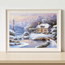 Snow Scene Paint By Numbers Kit DIY Frameless Art Acrylic Picture On Canvas