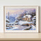 Snow Scene Paint By Numbers Kit DIY Frameless Art Acrylic Picture On Canvas