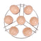2pcs Kitchen Stainless Steel Tripod Egg Steamer Rack Egg Steaming Rack