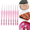 8pcs ABS Handle Knitting Needles Aluminum Crochet Hooks Set 1-2.75mm for Weaving