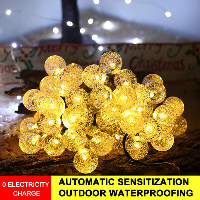 Solar Bulb Fairy String Light Outdoor Patio Garden Party Decor (5m 20LED)