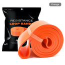 Elastic Resistance Band Exercise Gym Fitness Strength Belt (Orange 83mm)