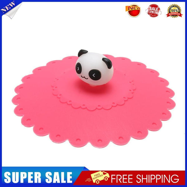 Cute Anti-dust Silicone Glass Cup Cover Coffee Seal Lid Cap (Panda)