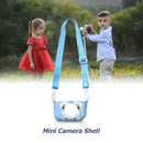 Portable Mini Cartoon Camera Cover Adjustable Silicone Shell (Blue Dog) Newly