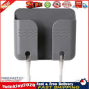 Sticky Wall Phone Charging Rack w/ Hook Remote Control Storage Box (Gray) Newly