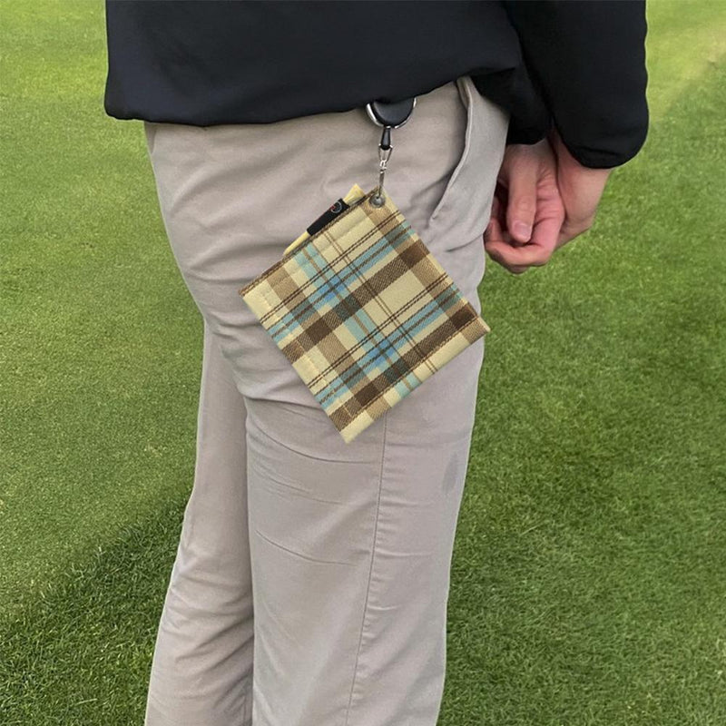 Golf Ball Cleaning Towel Golf Club Head Wiping Cloth Cleaner Tool (Ivory)