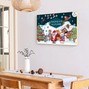 11CT Printed Full Cross Stitch DIY Christmas Hand Painting Living Room Decor Kit