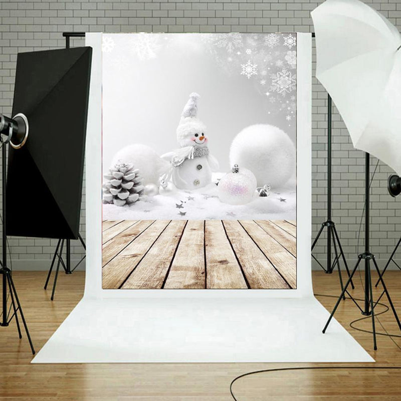 3x5ft Photography Vinyl Background Christmas Theme Snowman Backdrops Newly