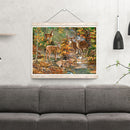 5D Diamond Painting Kit DIY Forest Deers Full Round Rhinestone Mosaic Picture