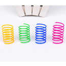 4pcs Interactive Cat Spring Toys Kitten Plastic Coil Spiral Springs Random