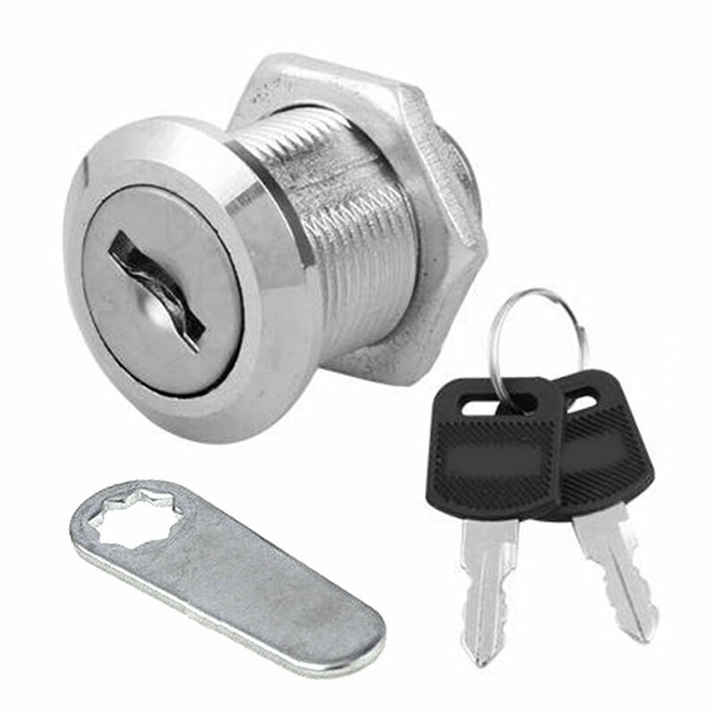 20mm Cam Lock+2 Keys For Door Cabinet Mailbox Post Lock Drawer Box E1M1 B4Q6