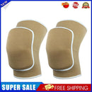 2pcs Warm Knee Support Kneepad Breathable Basketball Knee Pad Strap (Camel)
