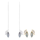 Leaf Women Leaf Stud Earrings Ear Studs Leaf Ear Thread Jewelry Accessories