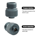 Gas Adapter Flat Gas Tank to MAPP Air Bottle Adapter 1LB Propane Interface Gu