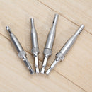 4pcs HSS Self Centering Drill Bit Set for Drawer Guides Newly