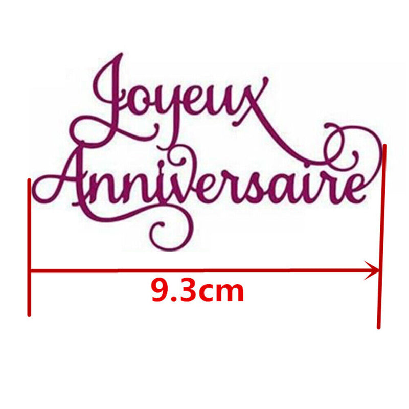 French Alphabet Cutting Dies for DIY Scrapbooking Decorative Embossing Crafts
