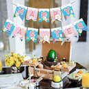 Bunting Happy Easter Decor Easter Day Banners Bunny Eggs Paper Hanging Flags