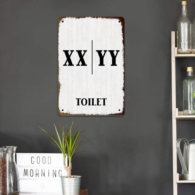 Rectangular Metal Sign Plaque Tin Signs Toilet Tin Plate Art Wall Posters