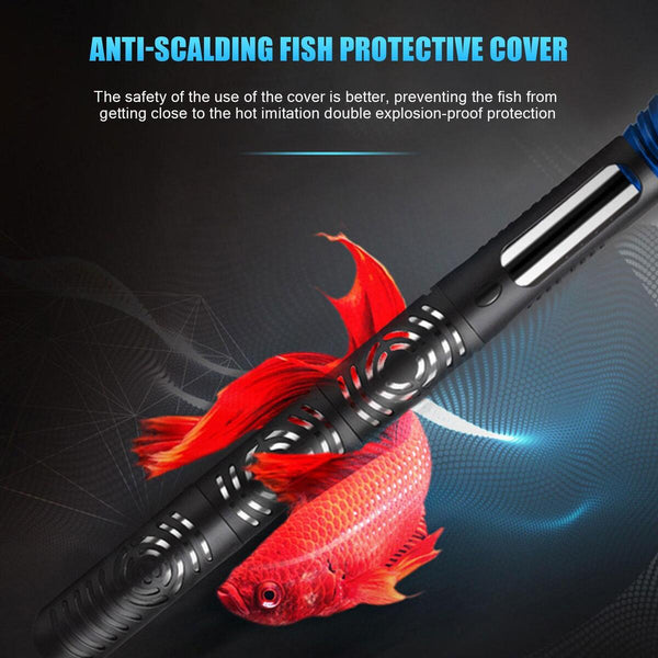 Steel Adjustable Aquarium Heater Submersible Thermostat Heating Rod`
