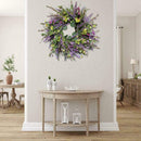 Purple Lilac Artificial Flower Easter Wreath Gisela Cottage Graham Country L2I1