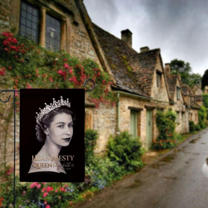 British Queen 96Years Old 1926-2022 Queen's Death Flag Rest In Peace Elizabeth.