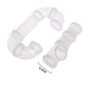 8pcs Hamster Tunnel Assembly Pipe Set External Small Pet Pipeline (White) Newly