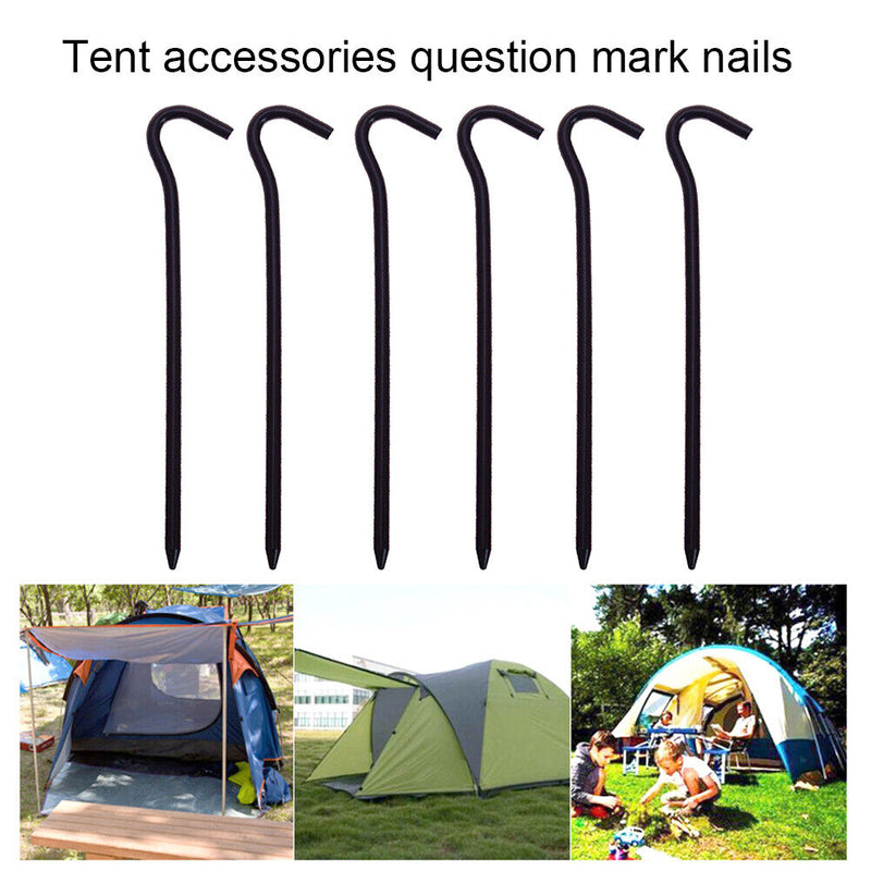 6x Portable Camping Tent Nail Anchors Ground Fixing Nail Stake Outdoor Equipm