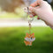 4pcs DIY Special Shape Full Drill Woman Girl Jewelry Keyring Christmas Gift