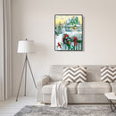 5D DIY Diamond Painting Snow House Embroidery Full Drill Cross Stitch Mosai