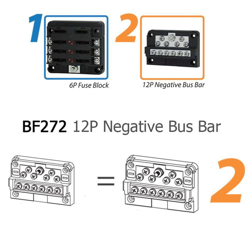 32V Car Marine 12 Way Negative Bus Bar Modular Design for ATP Fuse Blocks Newly