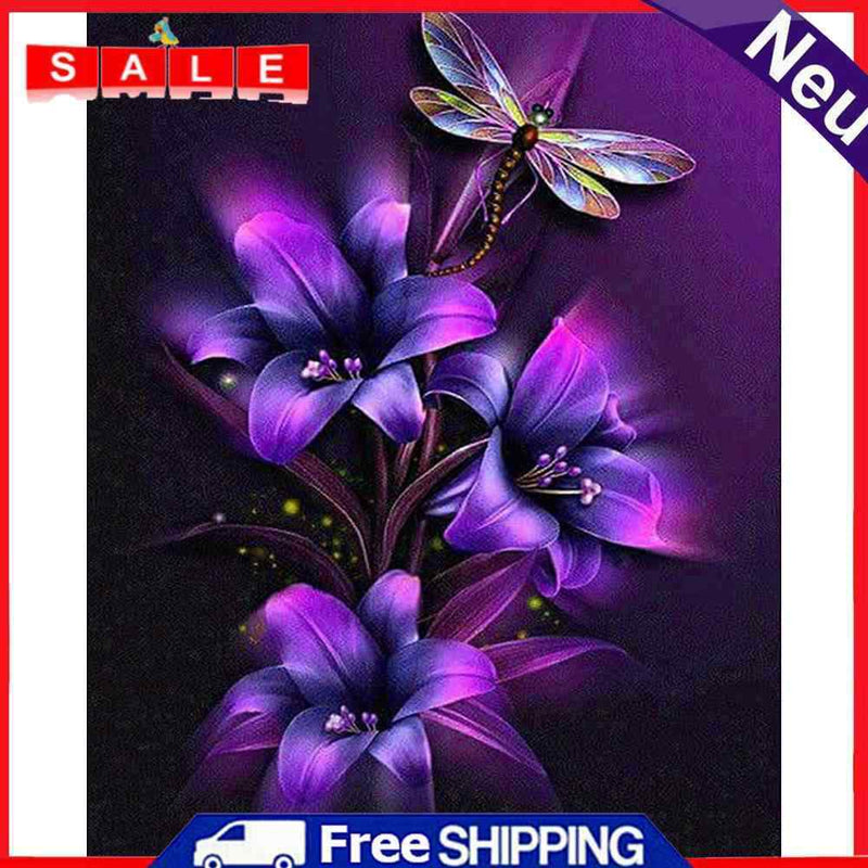 DIY Flower and Animal Oil Paint by Numbers Drawing Pictures Home Decoration Kit