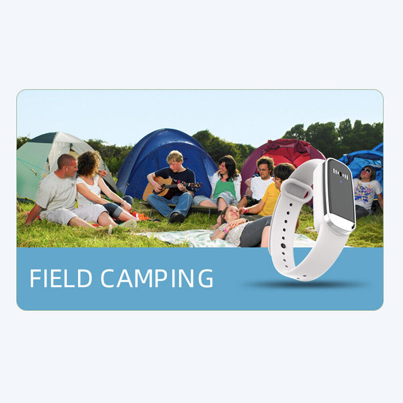 Ultrasonic Mosquito Repellent Bracelet Anti Pest Electronic Watch (White) Newly