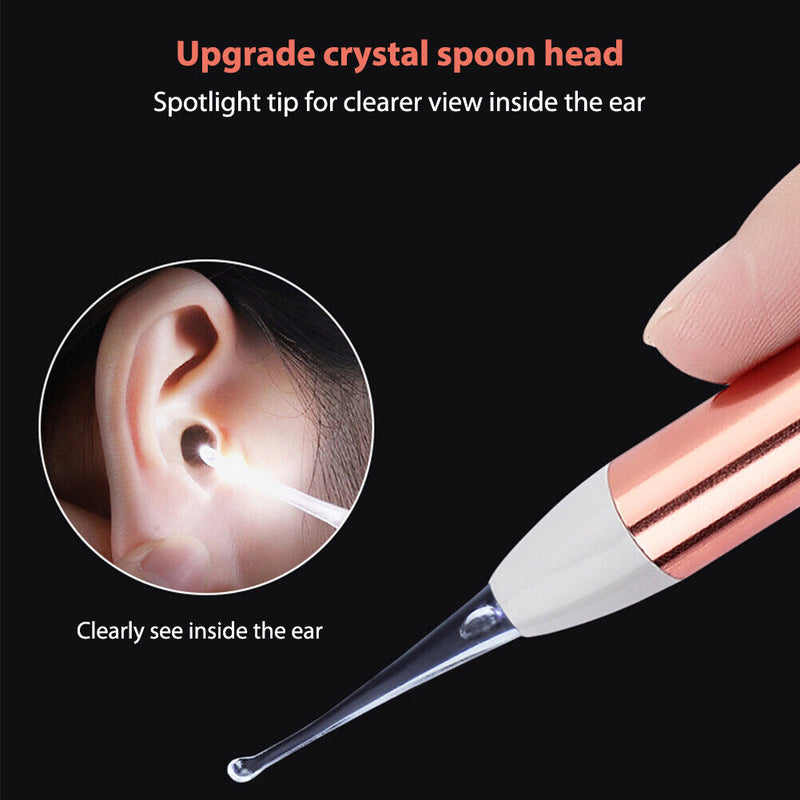 Narrow Ear Picker Cleaner Set with LED Light Ear Narrow Remover Earpick Sc