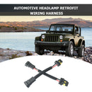2pcs H11 Male to 9005 9006 Female Wiring Harness Headlight Adapter Socket