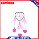 DIY Feathers Peach Heart Crafts Dreamcatcher Handmade Dream Catcher Net